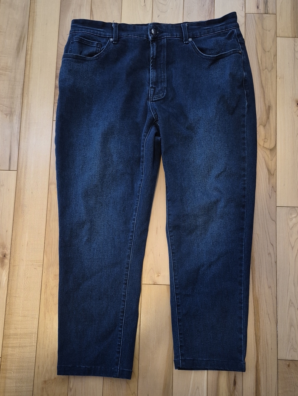 Ted Baker Women's Size 34 Navy Denim Jeans Shortened To Capris